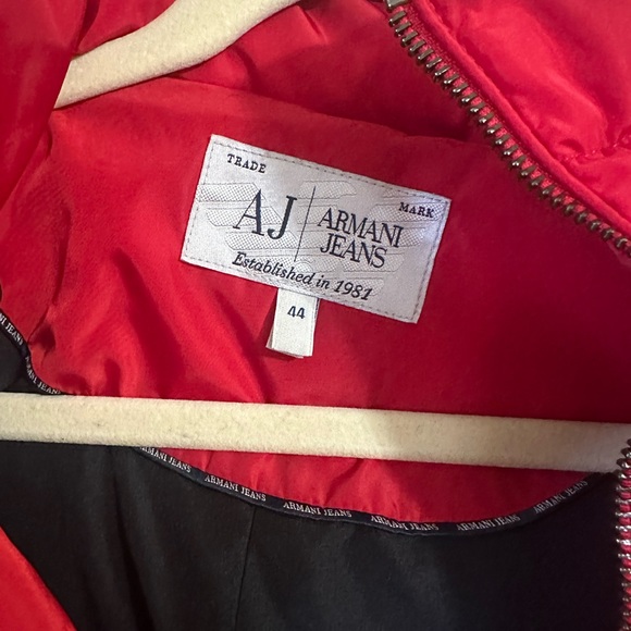 Armani Jeans Like New Red Jacket - Picture 4 of 4